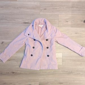 Pink pea coat from H&M